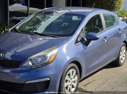 2016 KIA RIO LX Blue  Gasoline KNADM4A34G6565247 photo #1