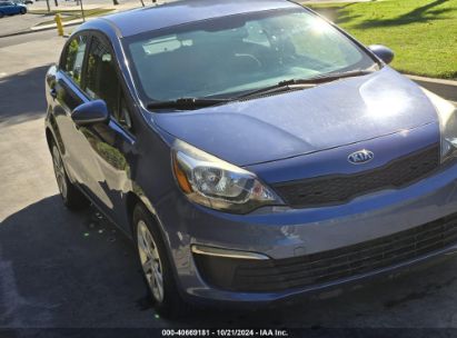 2016 KIA RIO LX Blue  Gasoline KNADM4A34G6565247 photo #3