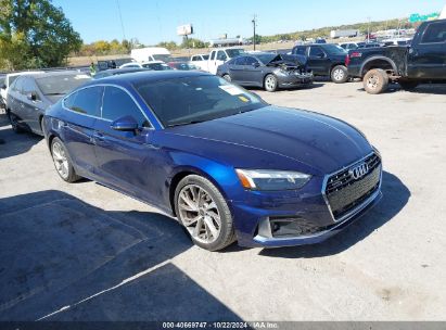 2022 AUDI A5 SPORTBACK PREMIUM PLUS 40 TFSI QUATTRO S TRONIC Blue  Gasoline WAUCBCF55NA032596 photo #1