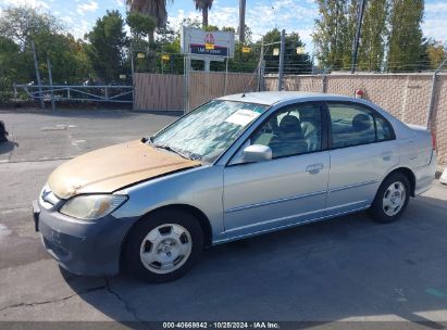 2004 HONDA CIVIC HYBRID Teal  Hybrid JHMES96644S016145 photo #3