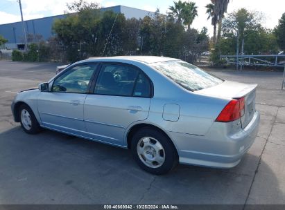 2004 HONDA CIVIC HYBRID Teal  Hybrid JHMES96644S016145 photo #4