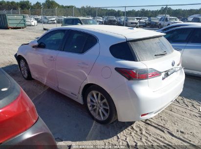 2011 LEXUS CT 200H PREMIUM White  Hybrid JTHKD5BH0B2046270 photo #4