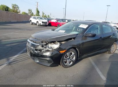 2017 HONDA CIVIC LX Black  Gasoline 2HGFC2F55HH523734 photo #3