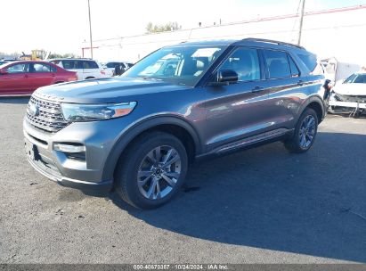 2022 FORD EXPLORER XLT Gray  Gasoline 1FMSK8DH3NGB72776 photo #3