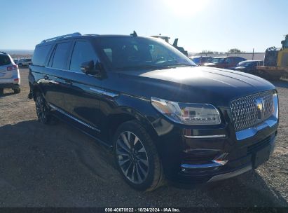 2021 LINCOLN NAVIGATOR RESERVE L Black  Gasoline 5LMJJ3LT3MEL04823 photo #1