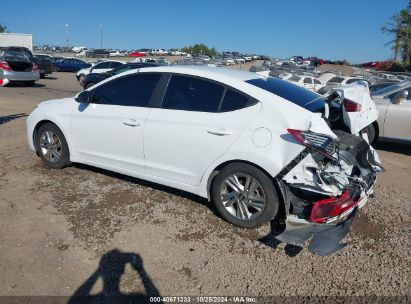 2019 HYUNDAI ELANTRA SEL White  Gasoline 5NPD84LF0KH421157 photo #4