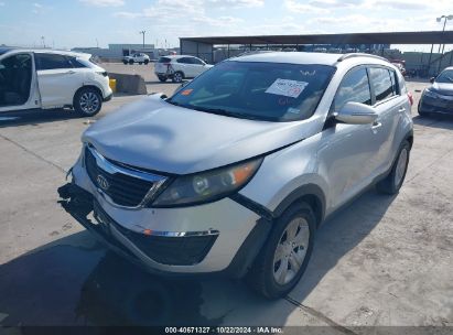 2011 KIA SPORTAGE LX Silver  Gasoline KNDPB3A24B7018618 photo #3