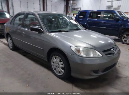 2004 HONDA CIVIC LX Gray  Gasoline 2HGES16564H530078 photo #1