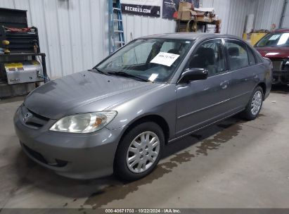 2004 HONDA CIVIC LX Gray  Gasoline 2HGES16564H530078 photo #3