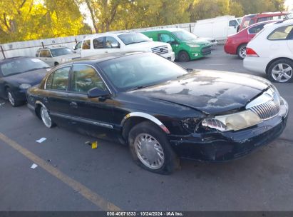 1998 LINCOLN CONTINENTAL Black  Gasoline 1LNFM97V3WY742645 photo #1