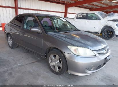 2005 HONDA CIVIC EX Gray  Gasoline 2HGES26765H611350 photo #1