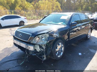 2002 LEXUS LS 430 Black  Gasoline JTHBN30F720082603 photo #3