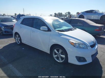 2009 TOYOTA MATRIX S White  Gasoline 2T1KE40E69C004134 photo #1