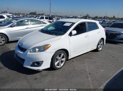 2009 TOYOTA MATRIX S White  Gasoline 2T1KE40E69C004134 photo #3