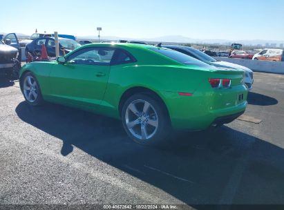 2011 CHEVROLET CAMARO 2LT Green  Gasoline 2G1FG1ED1B9121564 photo #4