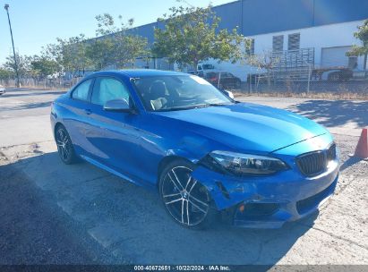 2018 BMW M240I Blue  Gasoline WBA2J5C55JVB27969 photo #1