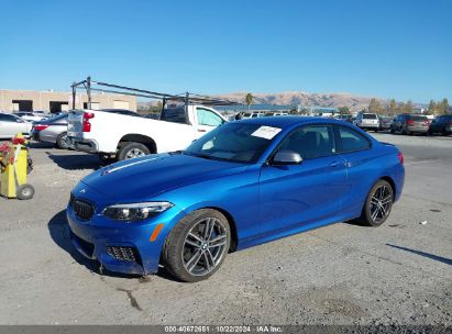 2018 BMW M240I Blue  Gasoline WBA2J5C55JVB27969 photo #3