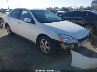 2003 HONDA ACCORD 2.4 LX White  Gasoline JHMCM56393C082179 photo #1