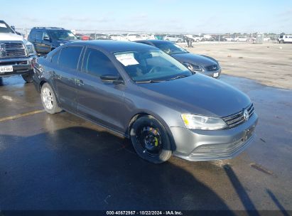 2015 VOLKSWAGEN JETTA 2.0L S Gray  Gasoline 3VW2K7AJ2FM217720 photo #1