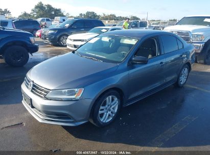 2015 VOLKSWAGEN JETTA 2.0L S Gray  Gasoline 3VW2K7AJ2FM217720 photo #3