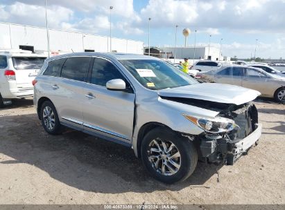 2013 INFINITI JX35 Silver  Gasoline 5N1AL0MN3DC351387 photo #1