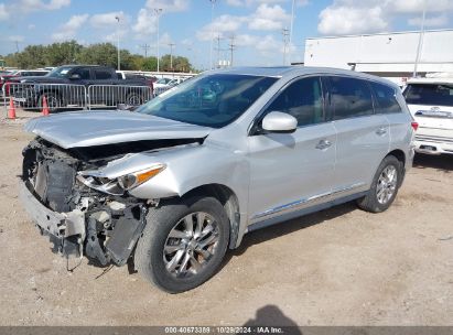 2013 INFINITI JX35 Silver  Gasoline 5N1AL0MN3DC351387 photo #3