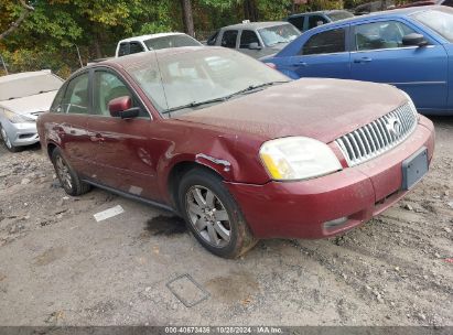 2005 MERCURY MONTEGO LUXURY Burgundy  Gasoline 1MEFM40185G613222 photo #1