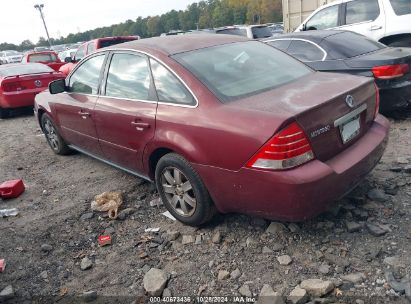 2005 MERCURY MONTEGO LUXURY Burgundy  Gasoline 1MEFM40185G613222 photo #4