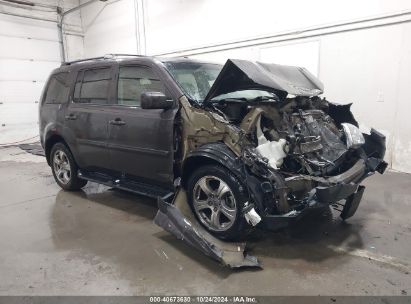 2013 HONDA PILOT EX-L Brown  Gasoline 5FNYF4H57DB026353 photo #1