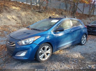 2013 HYUNDAI ELANTRA GT Blue  Gasoline KMHD35LE4DU154668 photo #3