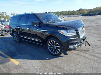 2019 LINCOLN NAVIGATOR L SELECT Black  Gasoline 5LMJJ3HT4KEL12497 photo #1