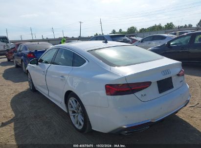 2024 AUDI A5 SPORTBACK PREMIUM PLUS 45 TFSI QUATTRO S TRONIC White  Gasoline WAUFACF51RA019172 photo #4