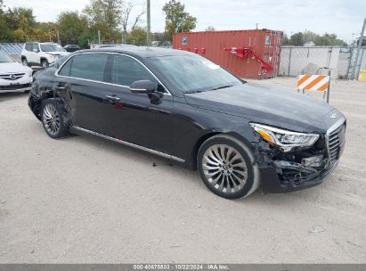 2019 GENESIS G90 3.3T PREMIUM Black  Gasoline KMHG34JA9KU052674 photo #1