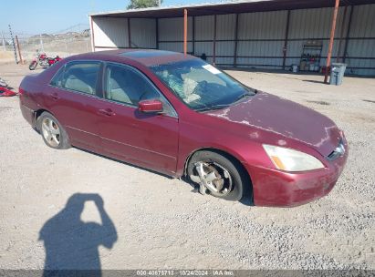 2003 HONDA ACCORD 2.4 EX Maroon  Gasoline JHMCM56643C044708 photo #1