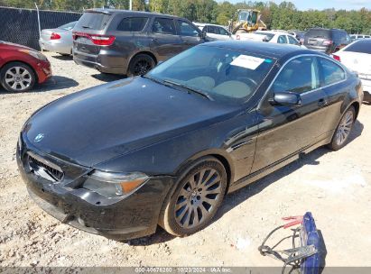 2005 BMW 645CI Black  Gasoline WBAEH73465B192510 photo #3