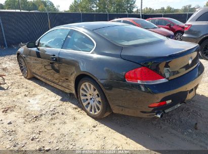 2005 BMW 645CI Black  Gasoline WBAEH73465B192510 photo #4