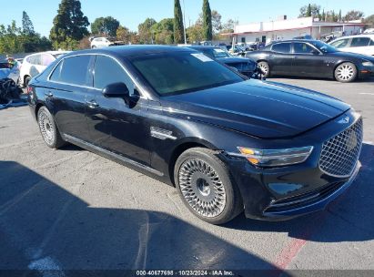 2020 GENESIS G90 3.3T PREMIUM RWD Black  Gasoline KMTF34PA7LU076059 photo #1