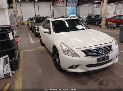 2013 INFINITI G37X White  Gasoline JN1CV6AR0DM760199 photo #1