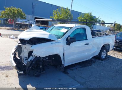 2021 CHEVROLET SILVERADO 1500 2WD  LONG BED WT Black  Gasoline 3GCNWAEF6MG431547 photo #3