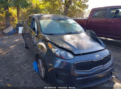 2018 KIA SPORTAGE LX Gray  Gasoline KNDPM3AC4J7342900 photo #1