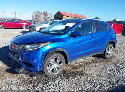 2021 HONDA HR-V AWD EX-L Blue  Gasoline 3CZRU6H71MM746003 photo #3