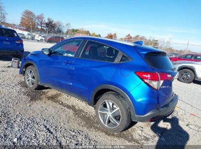 2021 HONDA HR-V AWD EX-L Blue  Gasoline 3CZRU6H71MM746003 photo #4