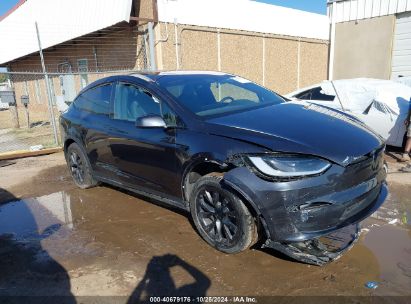 2024 TESLA MODEL X LONG RANGE Gray  Electric 7SAXCDE59RF444867 photo #1