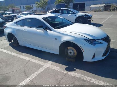 2019 LEXUS RC 300 F SPORT White  Gasoline JTHHA5BC4K5009762 photo #1