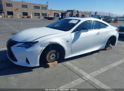 2019 LEXUS RC 300 F SPORT White  Gasoline JTHHA5BC4K5009762 photo #3