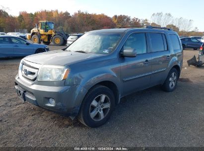 2009 HONDA PILOT EX-L Gray  Gasoline 5FNYF48649B017805 photo #3