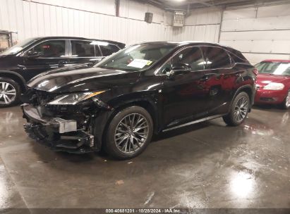 2018 LEXUS RX 350 F SPORT Black  Gasoline 2T2BZMCA5JC164857 photo #3