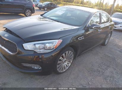 2015 KIA K900 PREMIUM Black  Gasoline KNALU4D42F6027564 photo #3