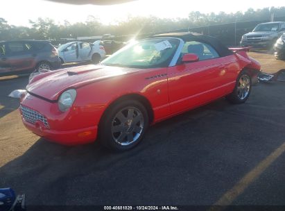 2002 FORD THUNDERBIRD Red  Gasoline 1FAHP60AX2Y116312 photo #3