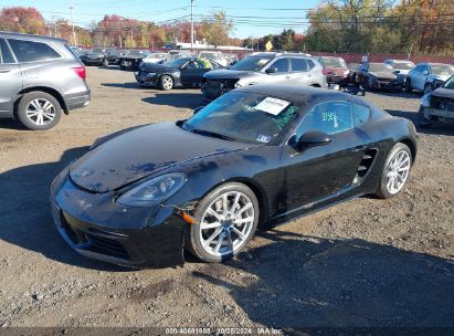 2019 PORSCHE 718 CAYMAN Black  Gasoline WP0AA2A8XKS261211 photo #3